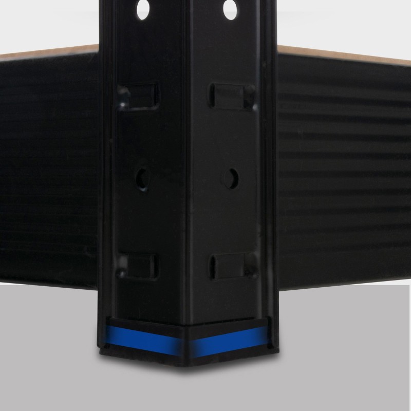 Estantería negra de 160x60x180 cm