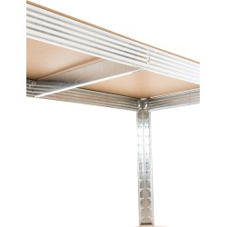 Juego de 2 estantes enchufables G 90x40x180 cm plateados