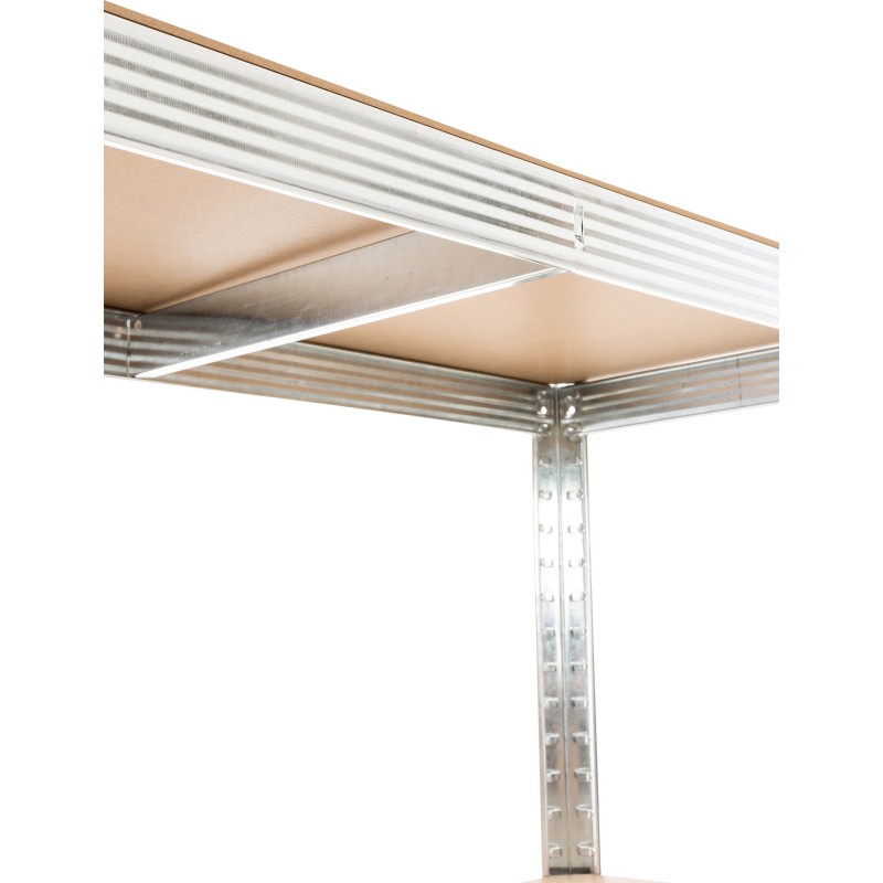 Juego de 2 estantes enchufables G 90x40x180 cm plateados