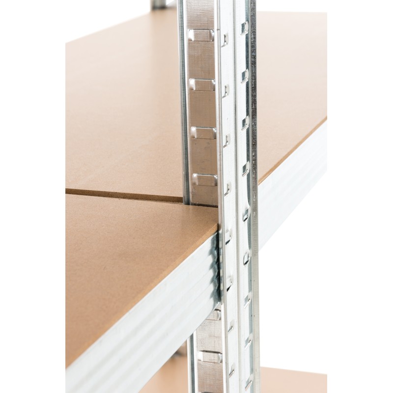 Juego de 2 estantes enchufables G 90x40x180 cm plateados