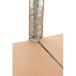 Juego de 2 estantes enchufables G 90x40x180 cm plateados