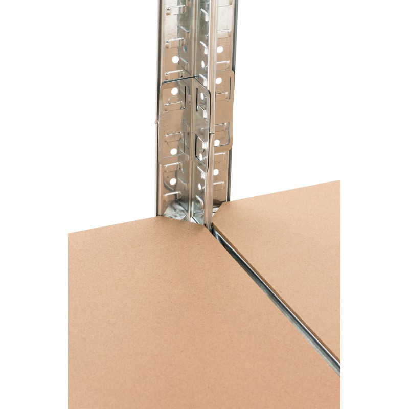 Juego de 2 estantes enchufables G 90x40x180 cm plateados