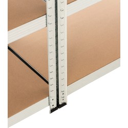 Juego de 2 estantes enchufables G 90x40x180 cm plateados