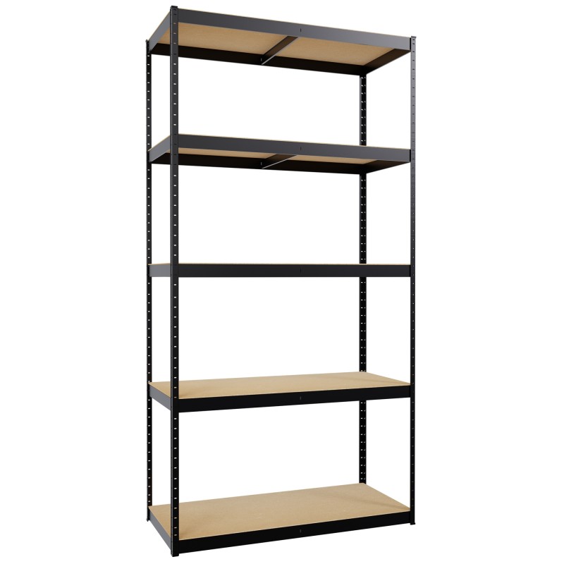 Sistema de estanterías de 3 partes, negro