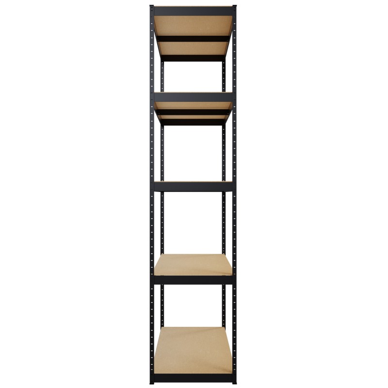 Sistema de estanterías de 3 partes, negro