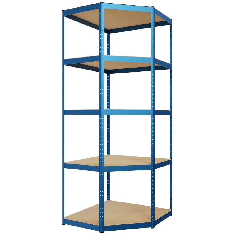 Sistema de estanterías de 3 partes, azul