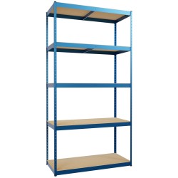 Sistema de estanterías de 3 partes, azul