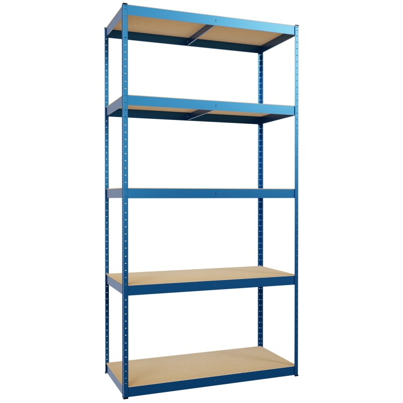 Sistema de estanterías de 3 partes, azul