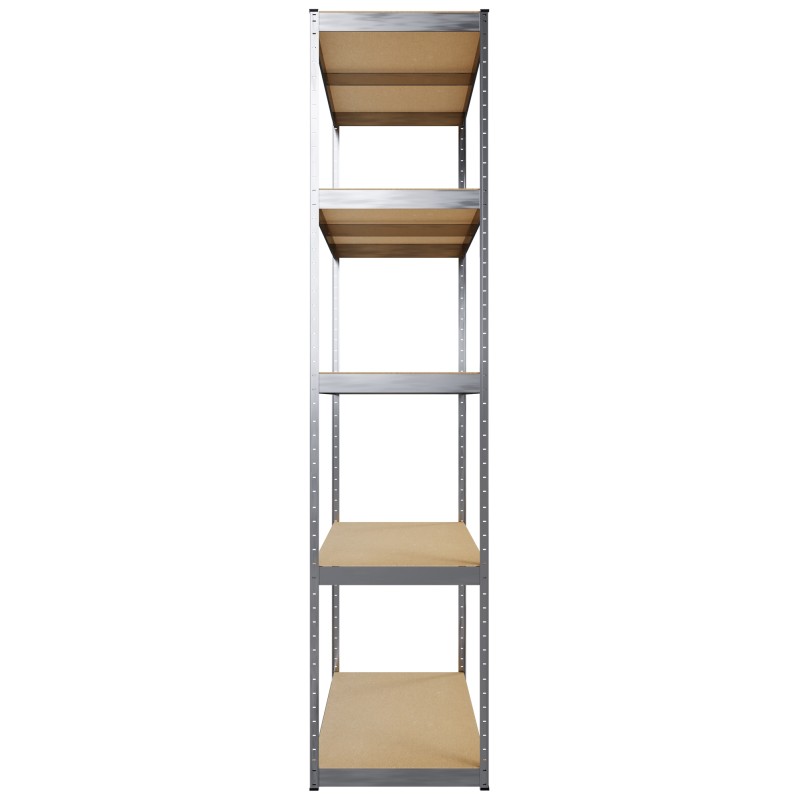 Sistema de estanterías de 3 partes, plateado