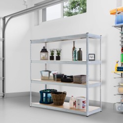 Estantería blanca resistente de 160 x 60 x 180 cm