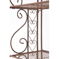 Estante independiente Antje marrón antiguo