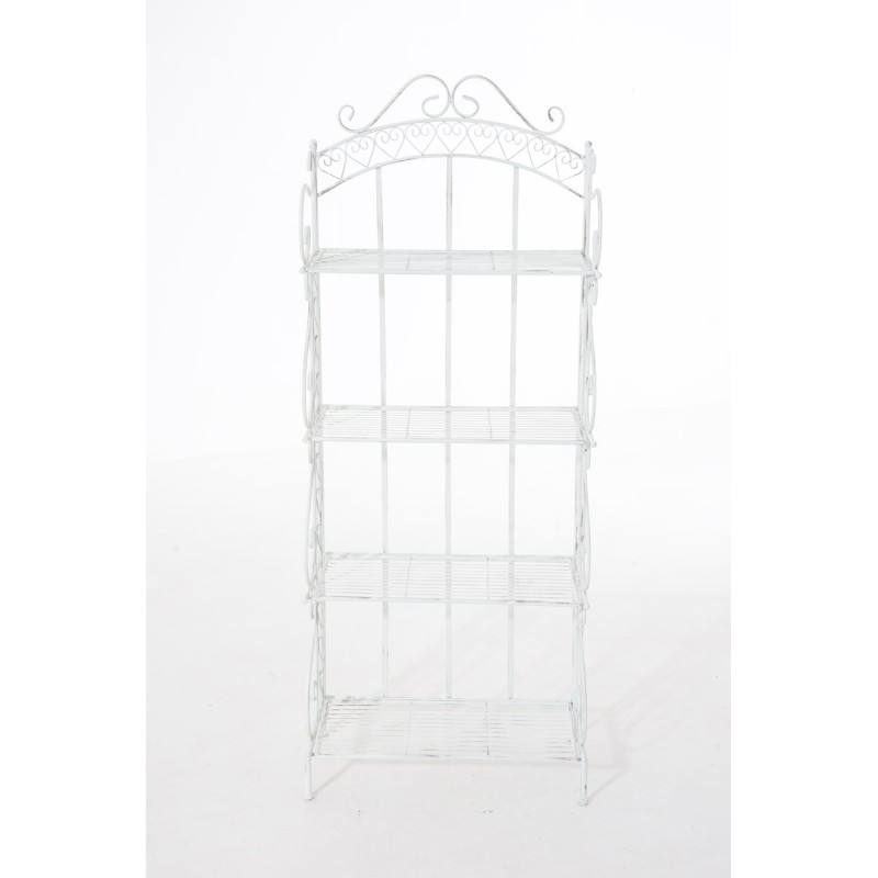 Estante independiente Antje blanco antiguo