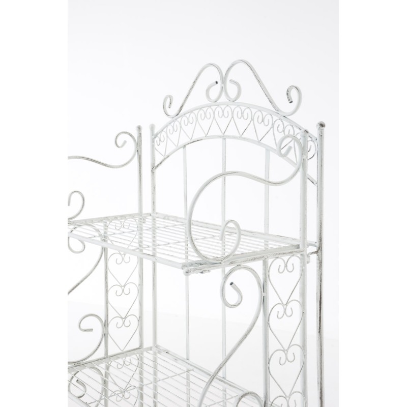 Estante independiente Antje blanco antiguo