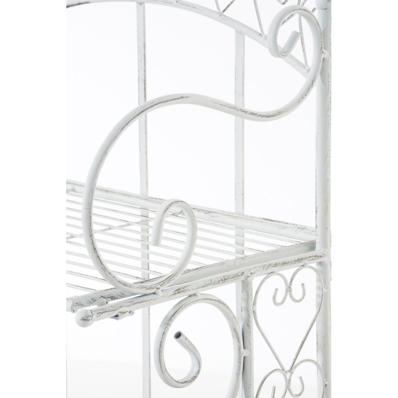 Estante independiente Antje blanco antiguo