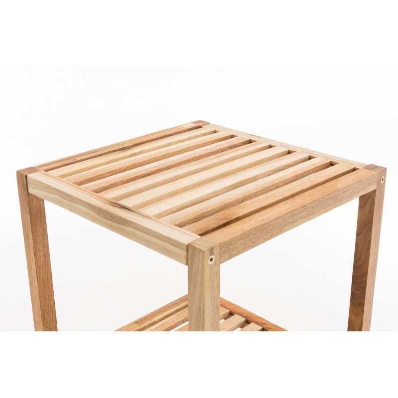 Estante de baño de nogal de 5 piezas Wiki