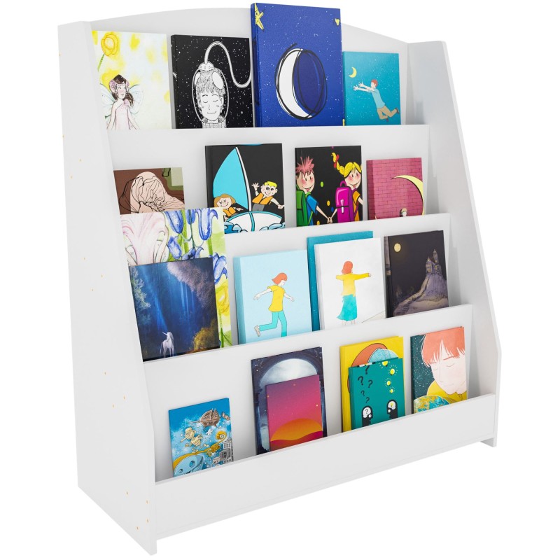 Librería blanca Melfa de 80 cm