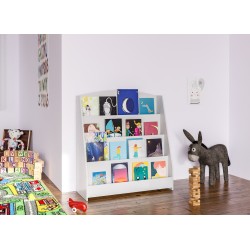 Librería blanca Melfa de 80 cm