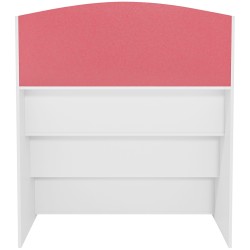Librería blanca Melfa de 80 cm