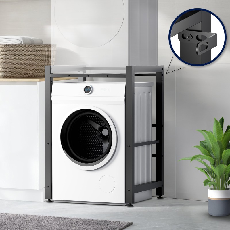 Estante para lavadora Medina negro