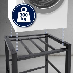 Estante para lavadora Medina negro