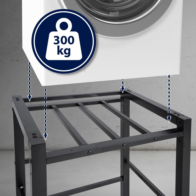 Estante para lavadora Medina negro