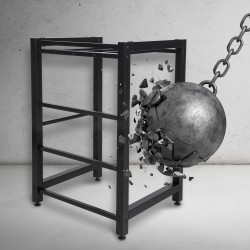 Estante para lavadora Medina negro