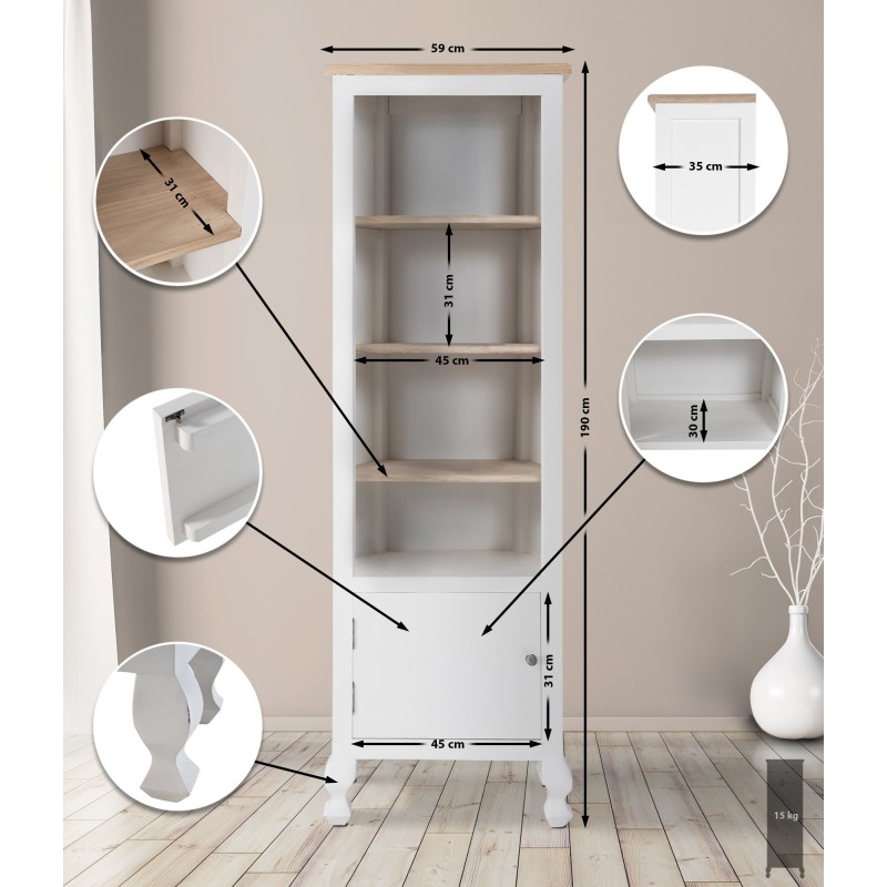 Estantería Dorma Natura/Blanca