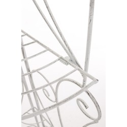 Estantería Irma, blanco antiguo