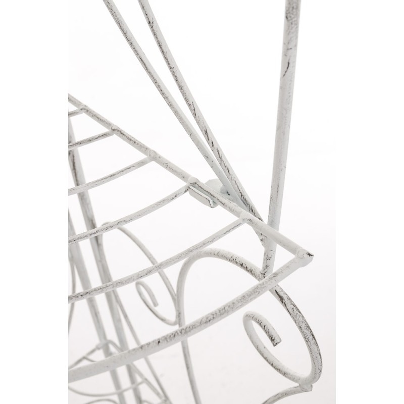 Estantería Irma, blanco antiguo