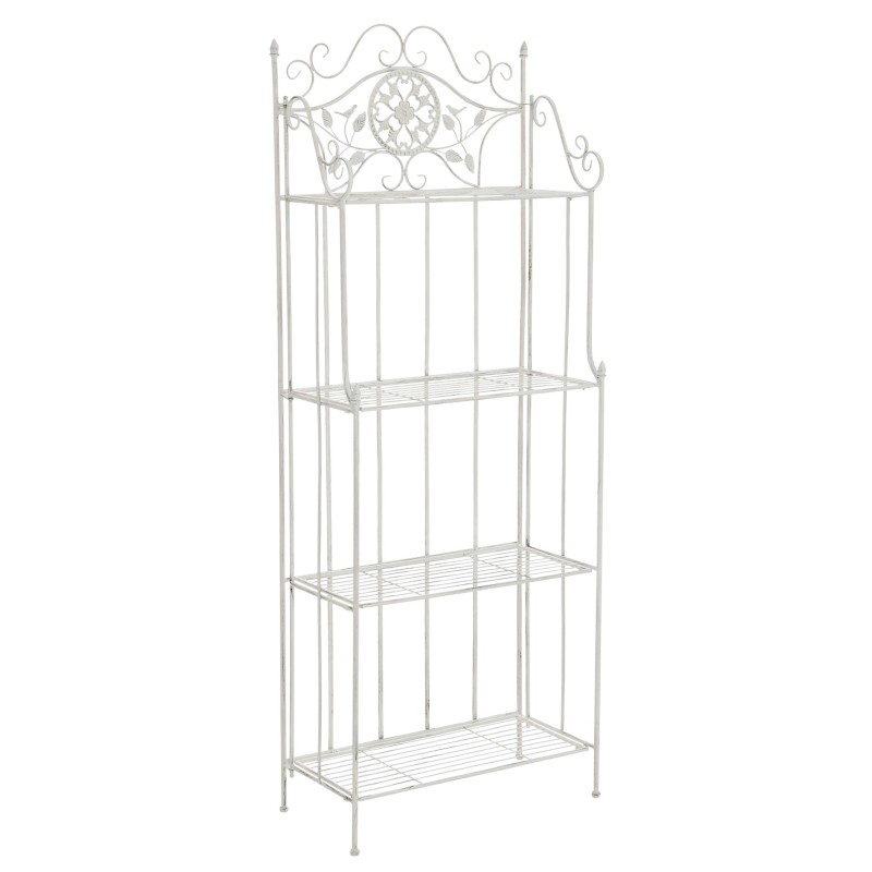 Estantería Flora blanca antigua