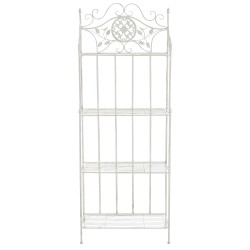 Estantería Flora blanca antigua