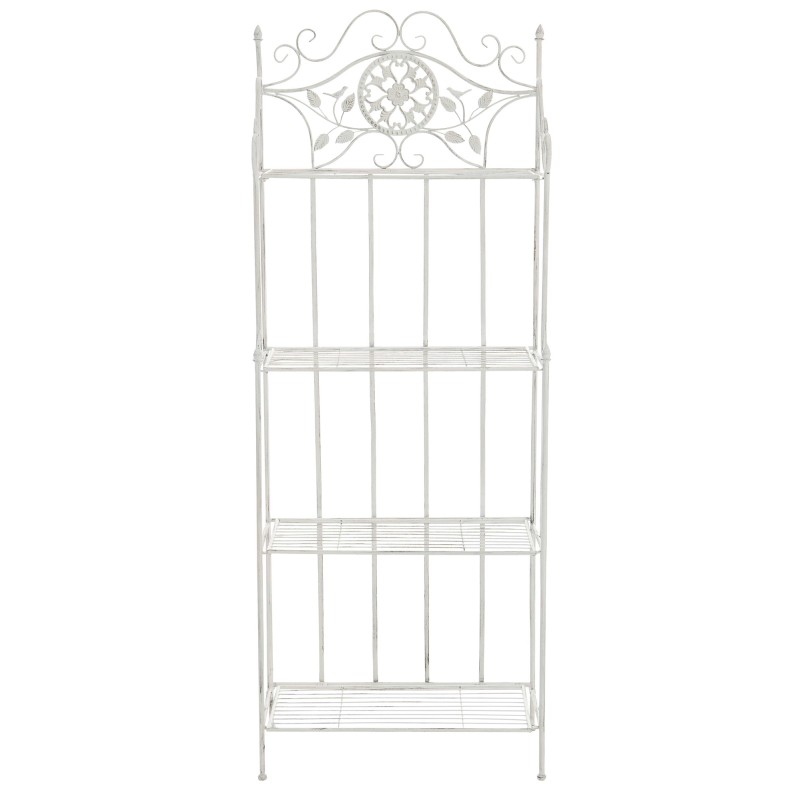 Estantería Flora blanca antigua