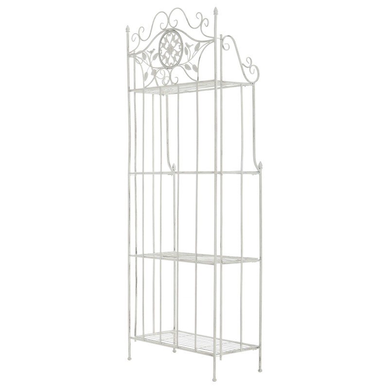 Estantería Flora blanca antigua