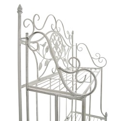 Estantería Flora blanca antigua