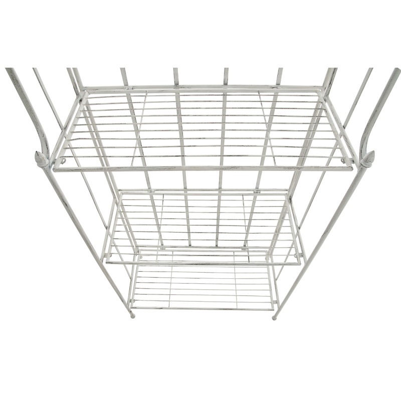 Estantería Flora blanca antigua