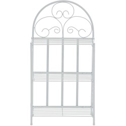 Estantería independiente rosa y blanca