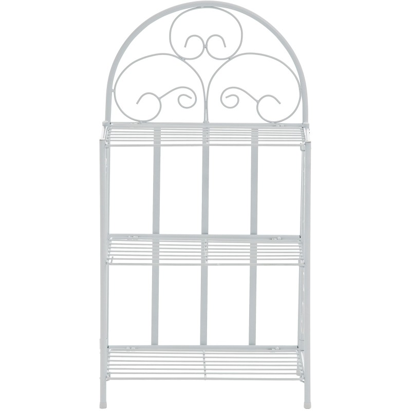 Estantería independiente rosa y blanca