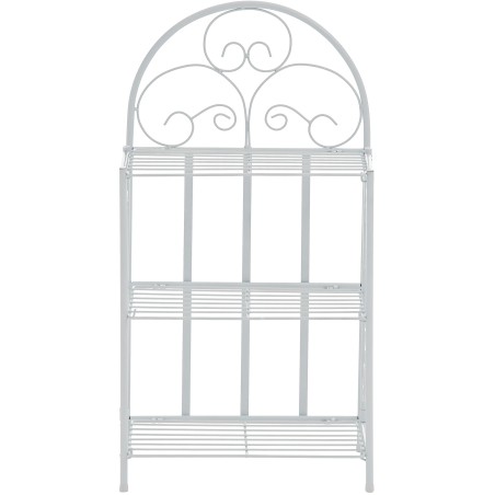 Estantería independiente rosa y blanca