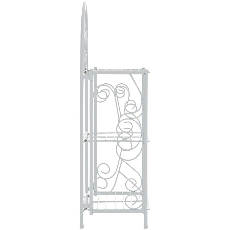 Estantería independiente rosa y blanca