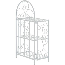 Estantería independiente rosa y blanca