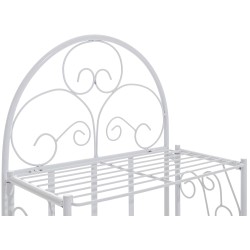 Estantería independiente rosa y blanca