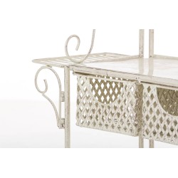 Estantería XL para plantas, acabado crema antiguo brillante