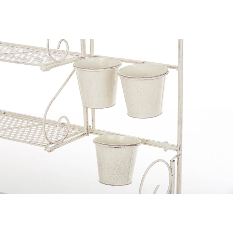 Estantería XL para plantas, acabado crema antiguo brillante