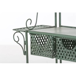 Estantería XL para plantas, verde antiguo brillante