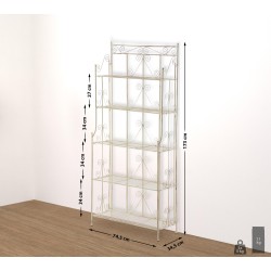 Estantería color crema antiguo Ciara