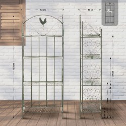 Estantería Mia, verde antiguo