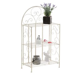 Estantería independiente, color crema rosa antiguo