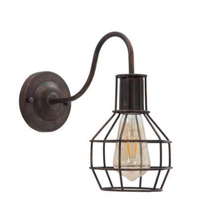 Aplique industrial de pared Industry C – Elegancia metálica y encanto industrial 32x14x30 cm