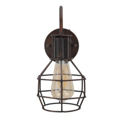 Aplique industrial de pared Industry C – Elegancia metálica y encanto industrial 32x14x30 cm