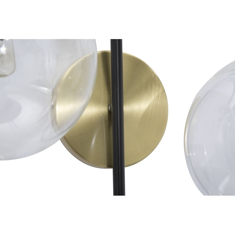 Aplique de pared GLAM Iron Black – Estilo industrial glamuroso y elegancia oscura 36x24x45 cm